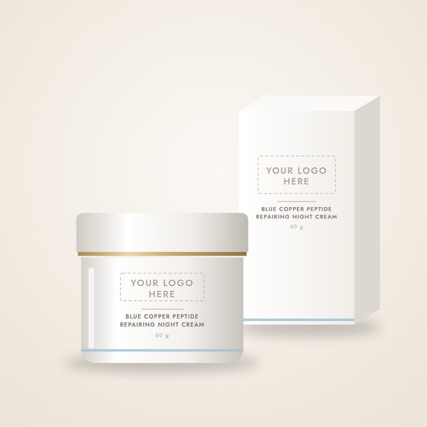 Blue Copper Peptide Repairing Night Cream – private label